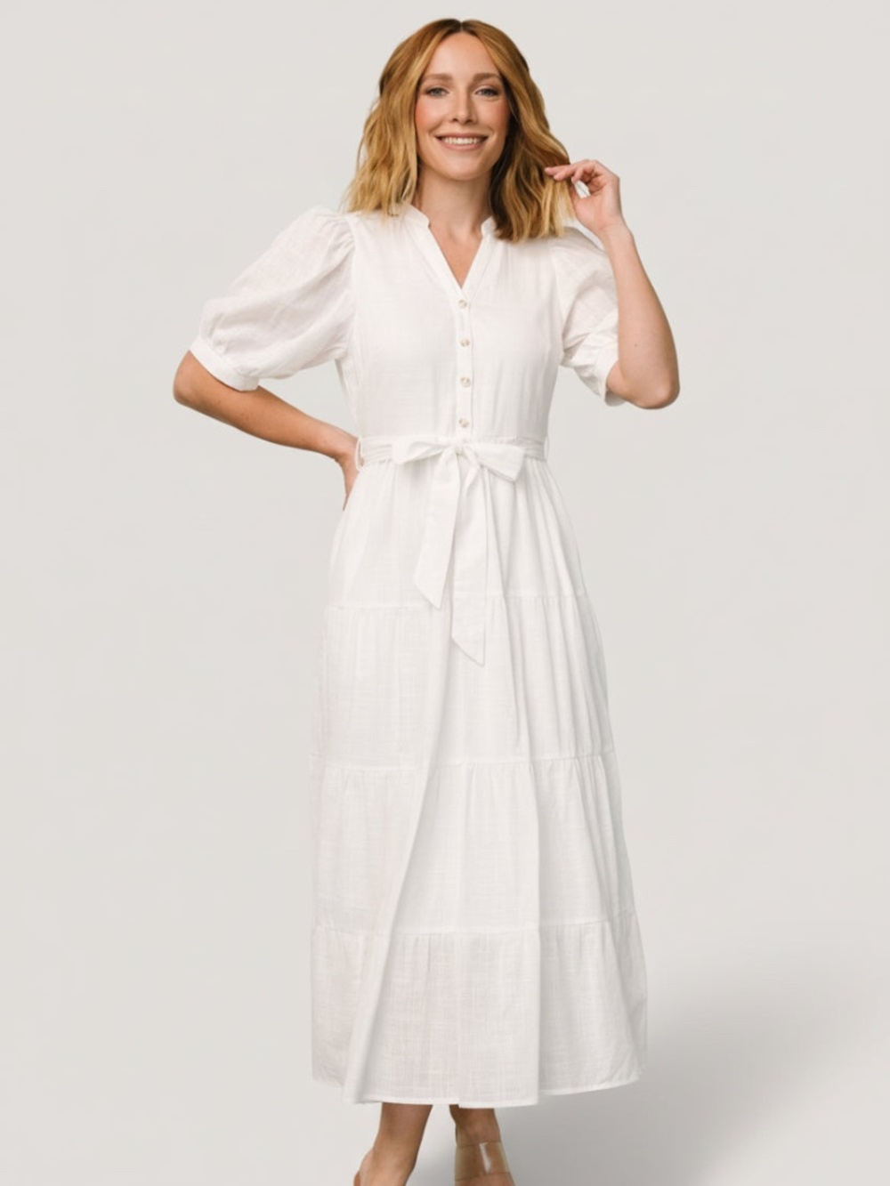 Baltic Born Camille Maxi Dress | Off White Size LL